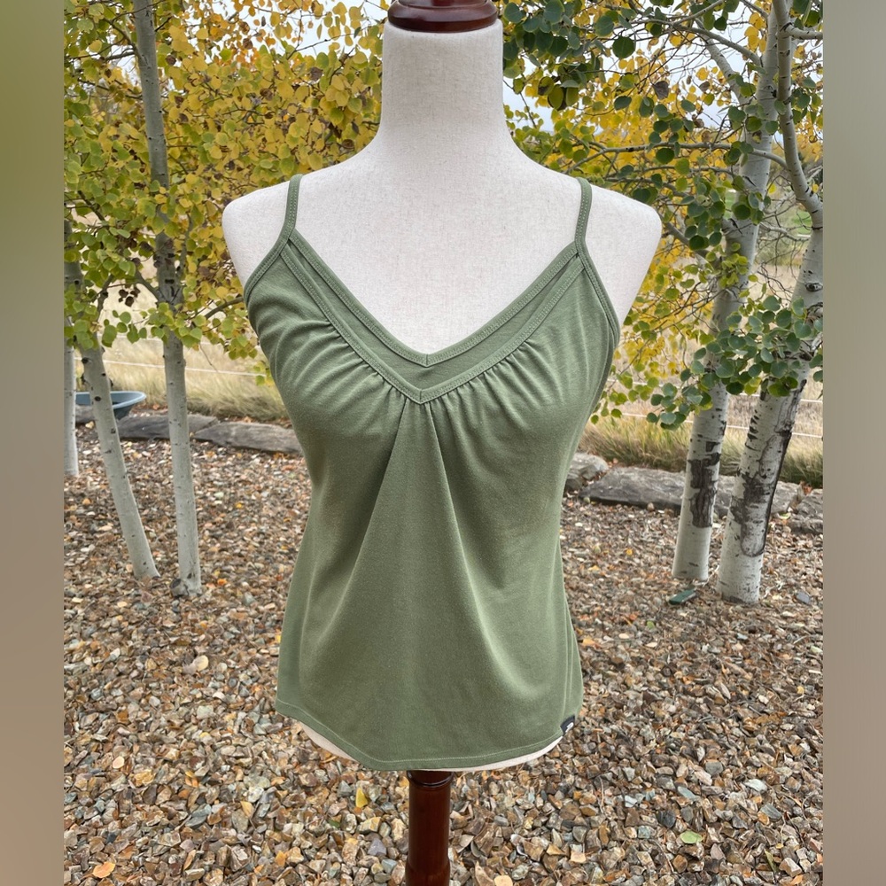 The North Face green layered style tank top